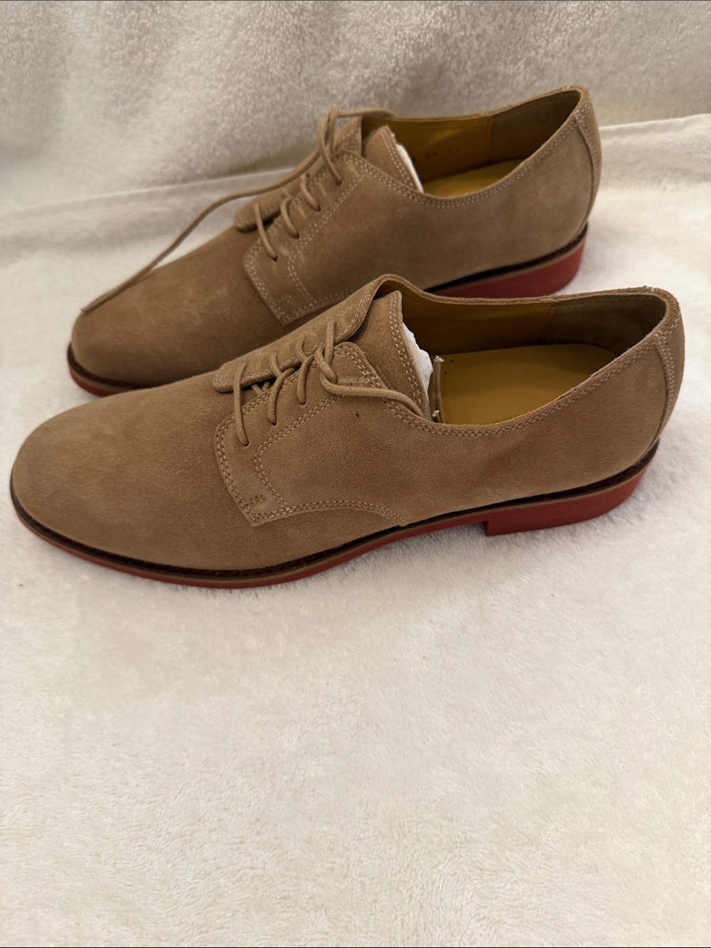 Cole Haan Women's Tan Suede Lace-Up Oxford - Picture 2 of 6